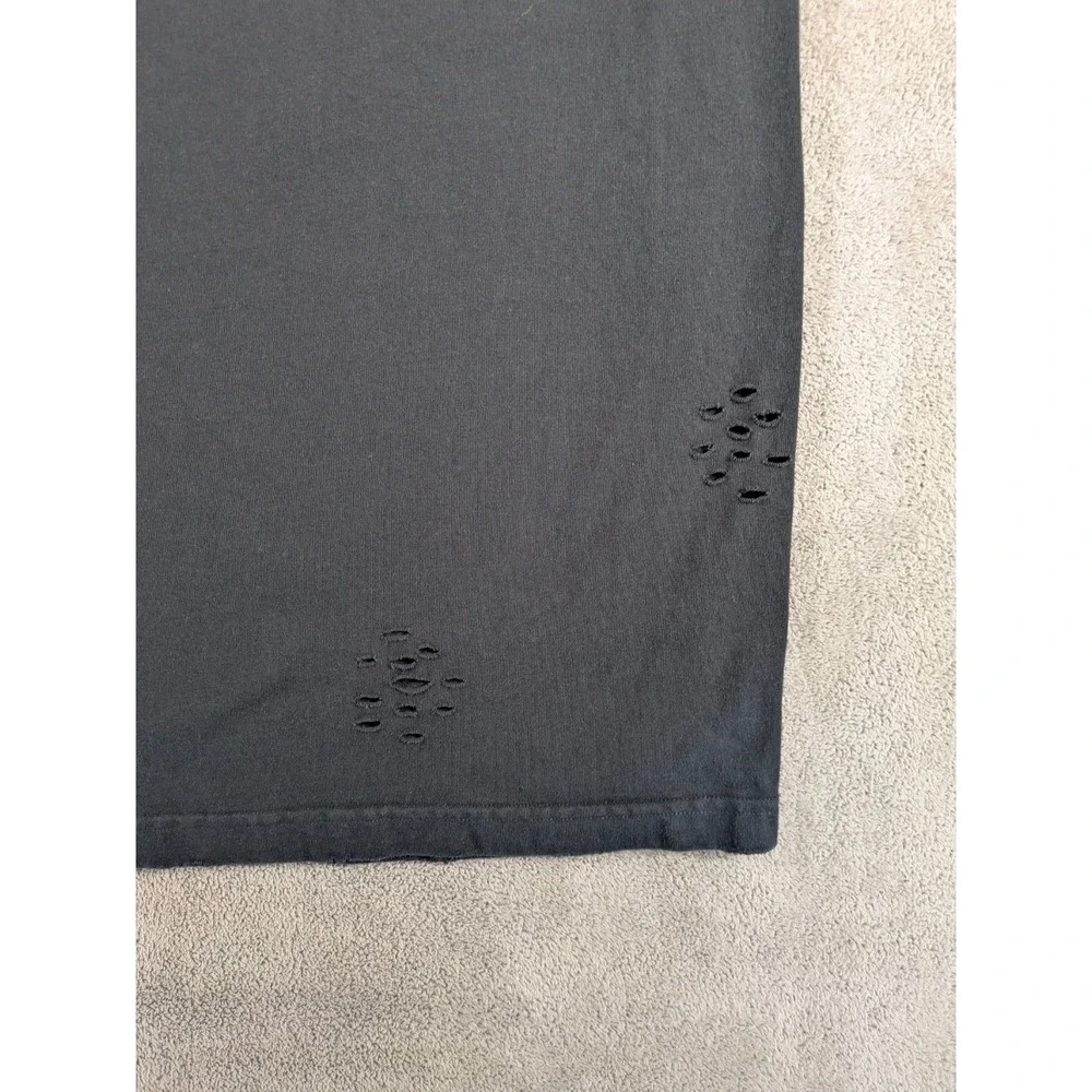 Tenaciti Studios T-Shirt Mens Large Black‎ Ghost Graphic Distressed Streetwear